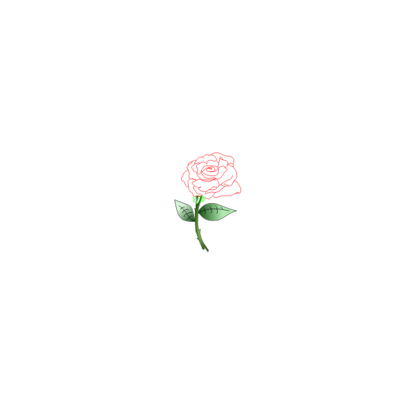 SVG Single rose vector image