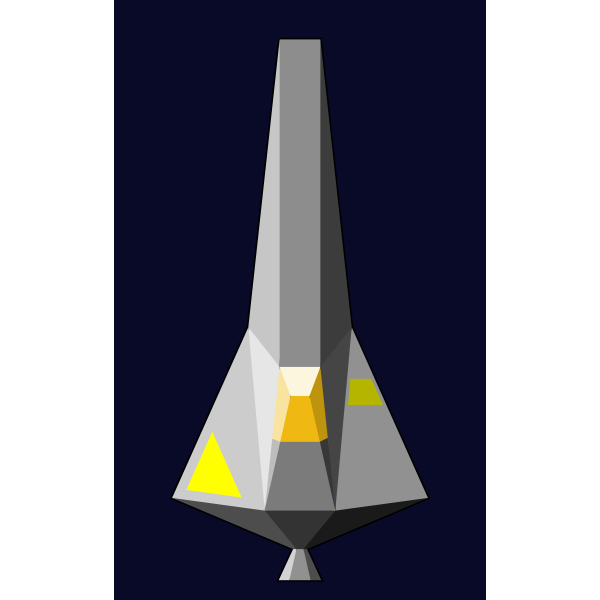 SVG Single-Seater space craft vector image
