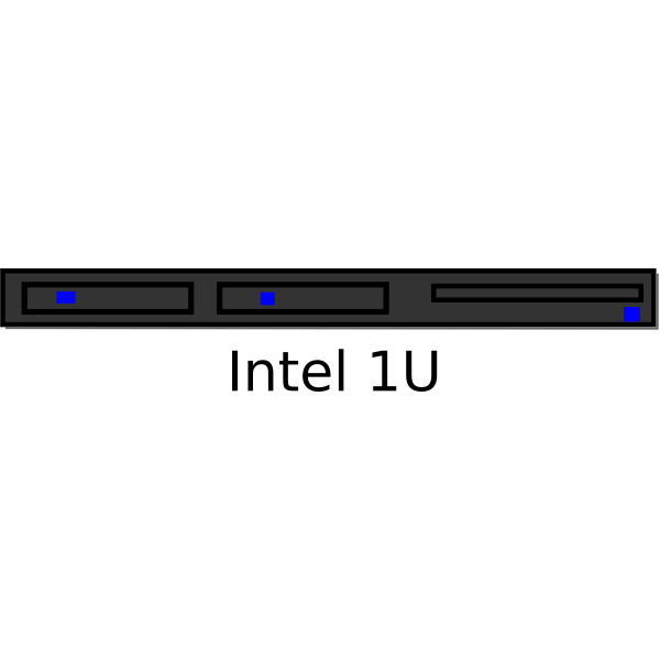 SVG Single unit network server vector illustration
