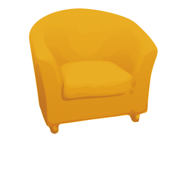 SVG Single yellow sofa