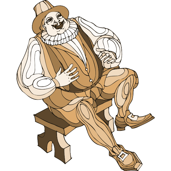 SVG Sir Toby laughing