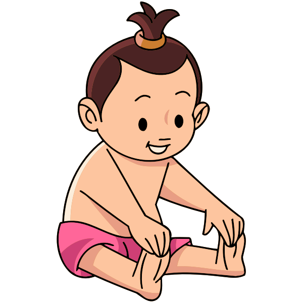 SVG Sitting baby