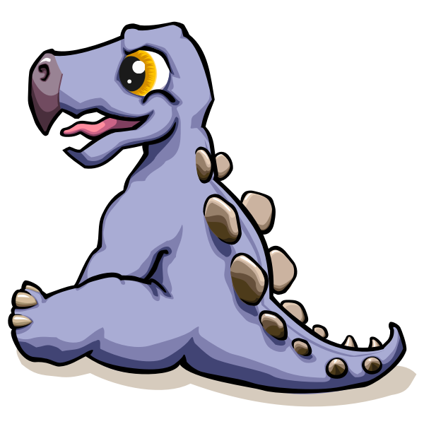 SVG Sitting baby dino