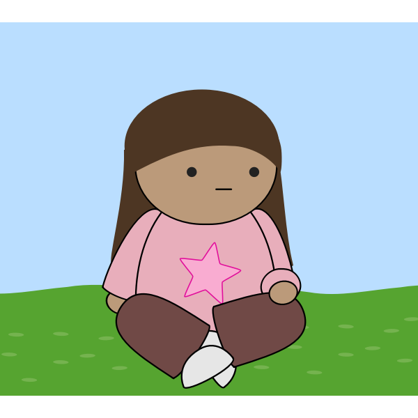 SVG Sitting cross-legged