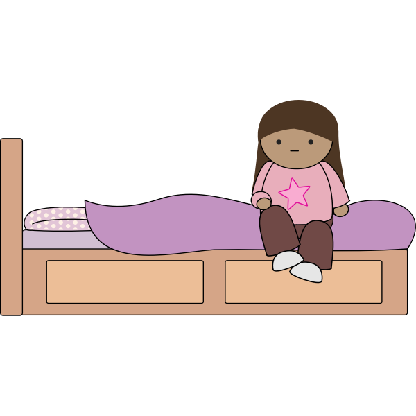 SVG Sitting on the bed