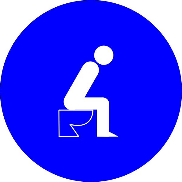 SVG Sitting on toilet