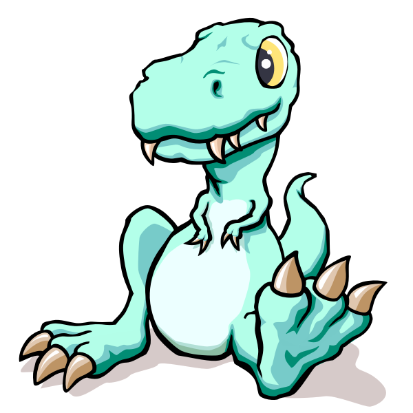 SVG Sitting T-rex
