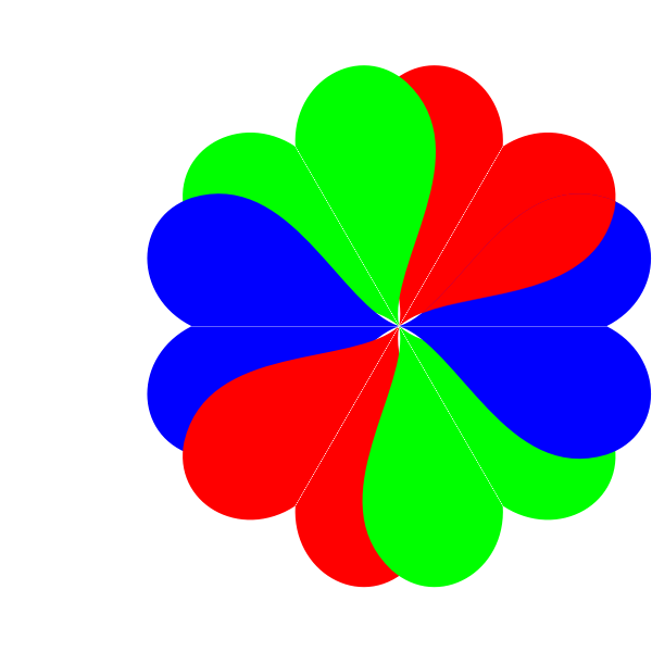 SVG Six Heart Flower