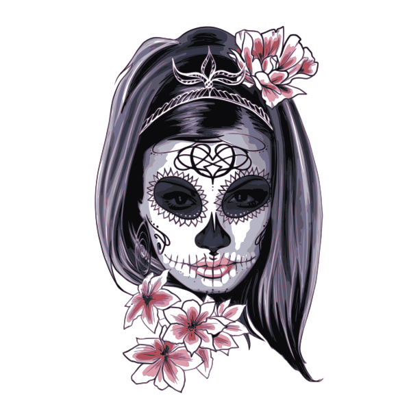 SVG Skeleton woman