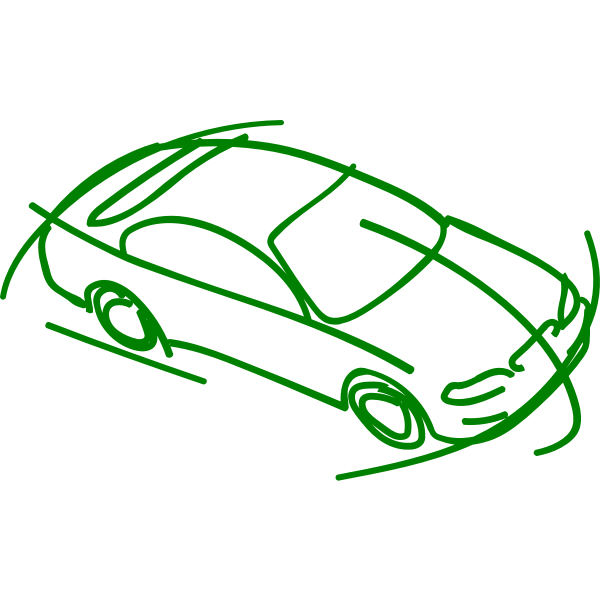 SVG Sketch of a modern car