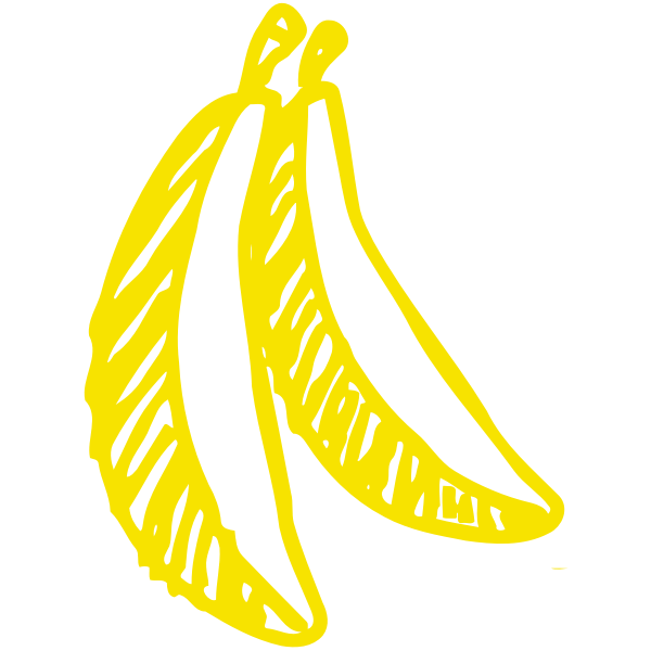 SVG Sketched bananas