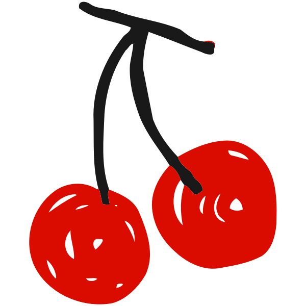 SVG Sketched cherries