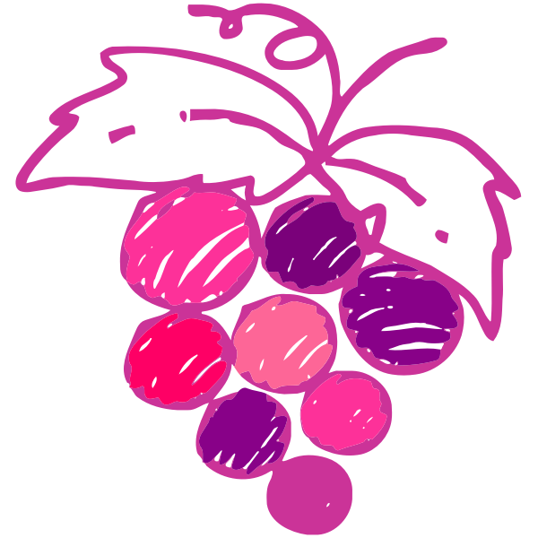SVG Sketched grapes image