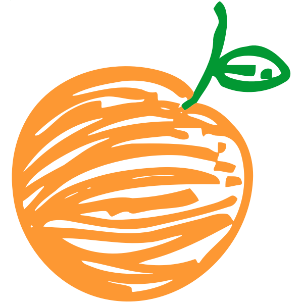SVG Sketched orange