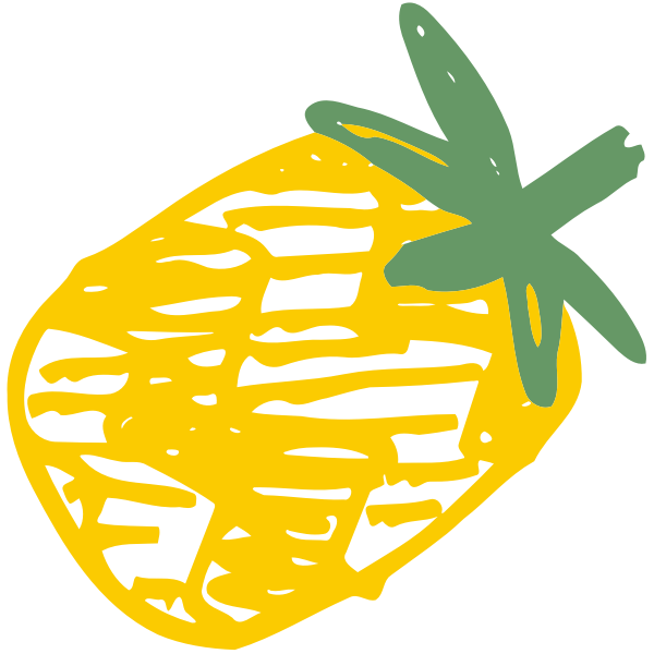 SVG Sketched pineapple