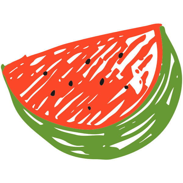 SVG Sketched watermelon