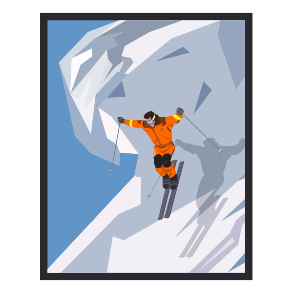 SVG Ski jump
