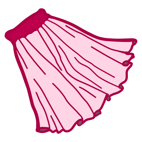 SVG Skirt - coloured
