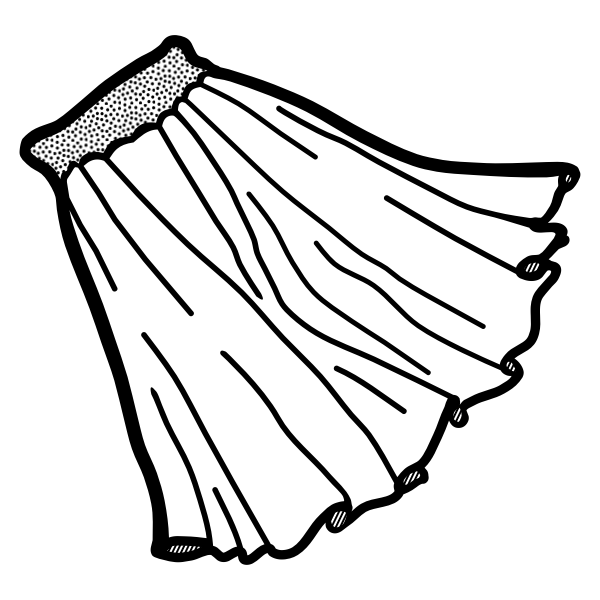 SVG Skirt - lineart