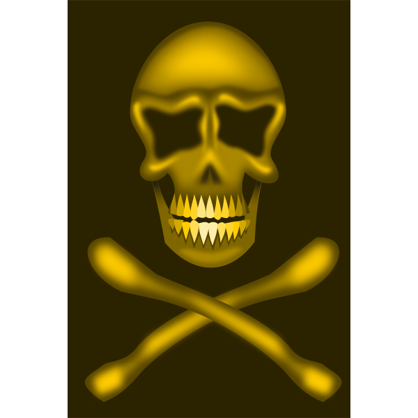 SVG skull and cross bones