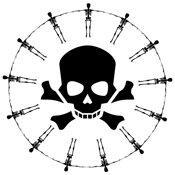 SVG Skull and crossbones image