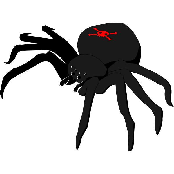 SVG Skull and crossbones spider
