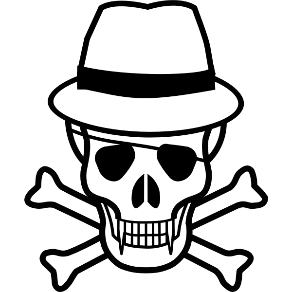 SVG Skull and eye patch