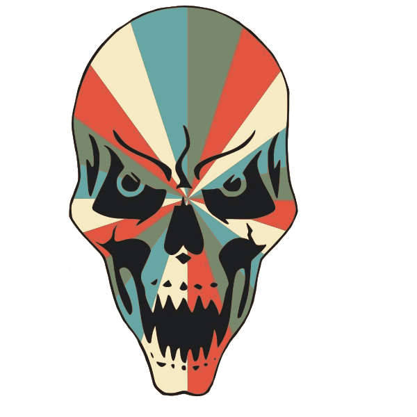 SVG Skull burst
