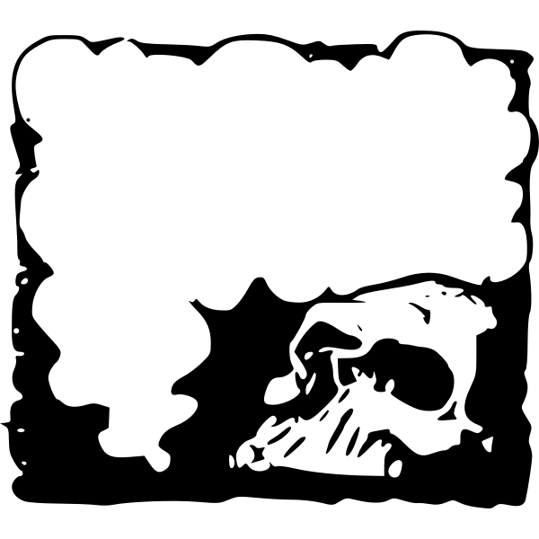 SVG Skull frame