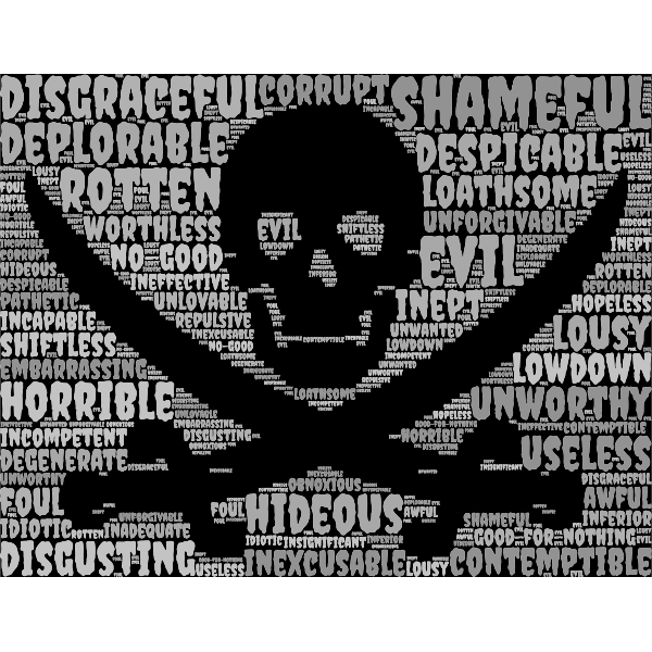 SVG Skull poster