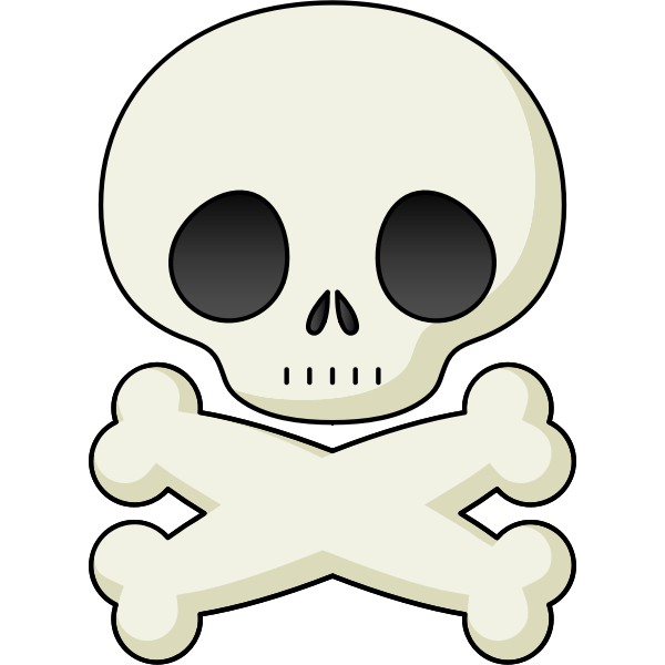 SVG Skull with crossed bones