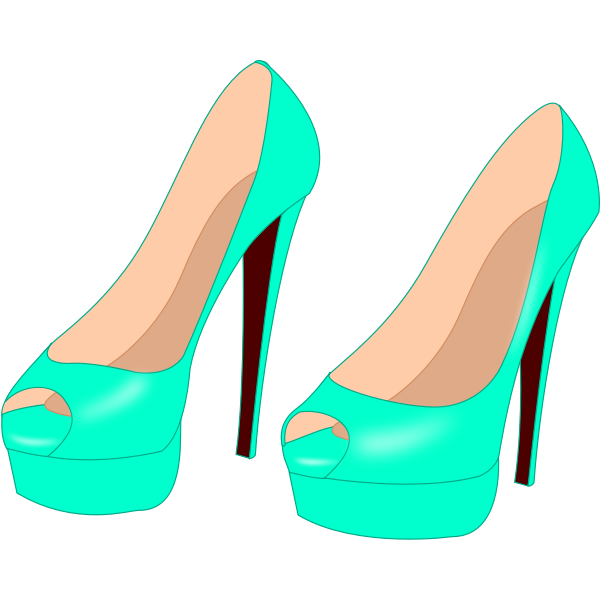 SVG Sky blue shoes