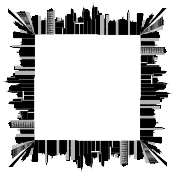 SVG Skyline frame