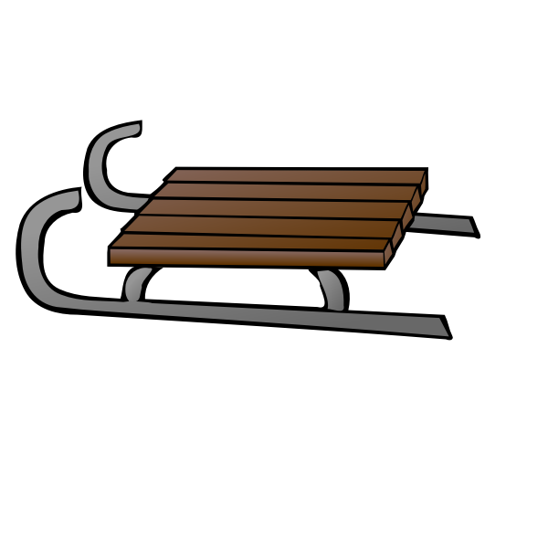 SVG Sledge vector illustration