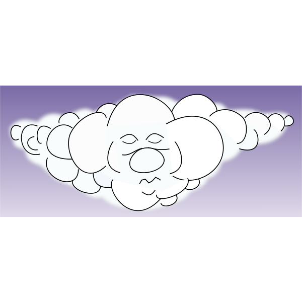 SVG Sleeping cloud