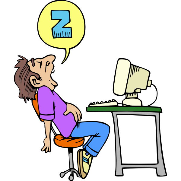SVG Sleeping Computer User