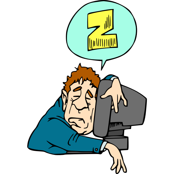 SVG Sleeping Computer User 2