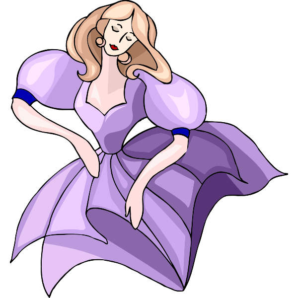 SVG Sleeping princess