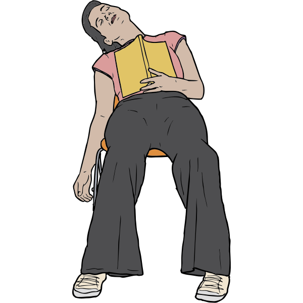 SVG Sleeping Reader