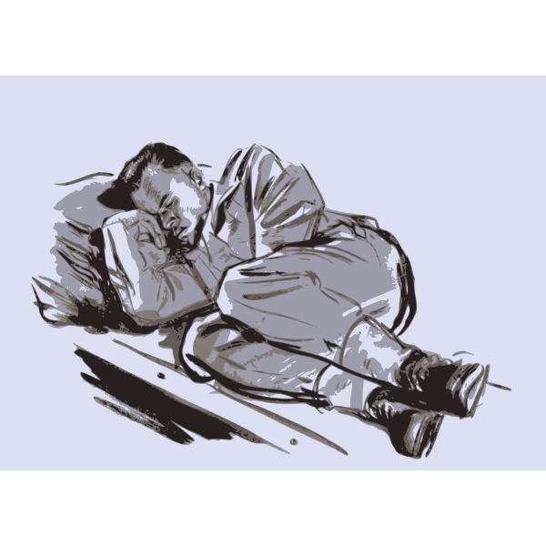 SVG Sleeping solider