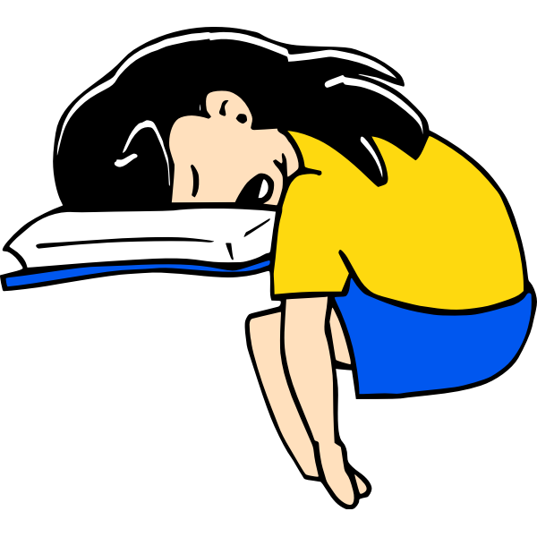 SVG Sleeping student