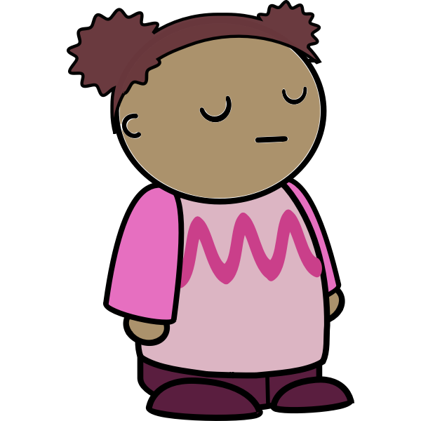 SVG Sleepy girl