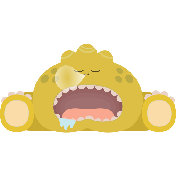 SVG Sleepy monster
