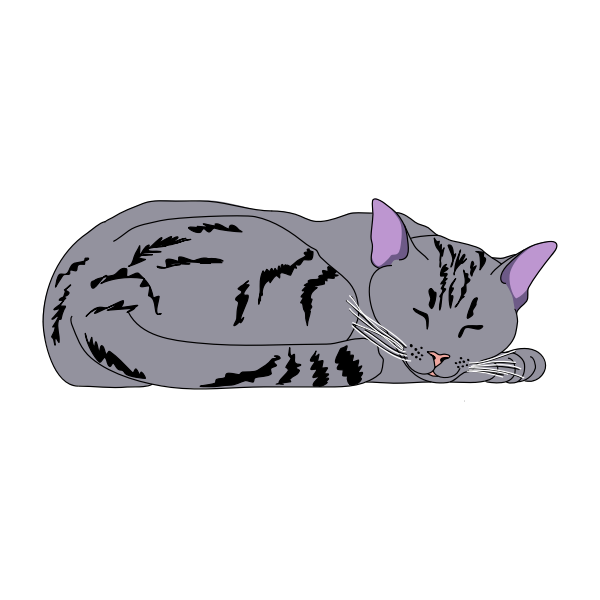 SVG Sleping cat