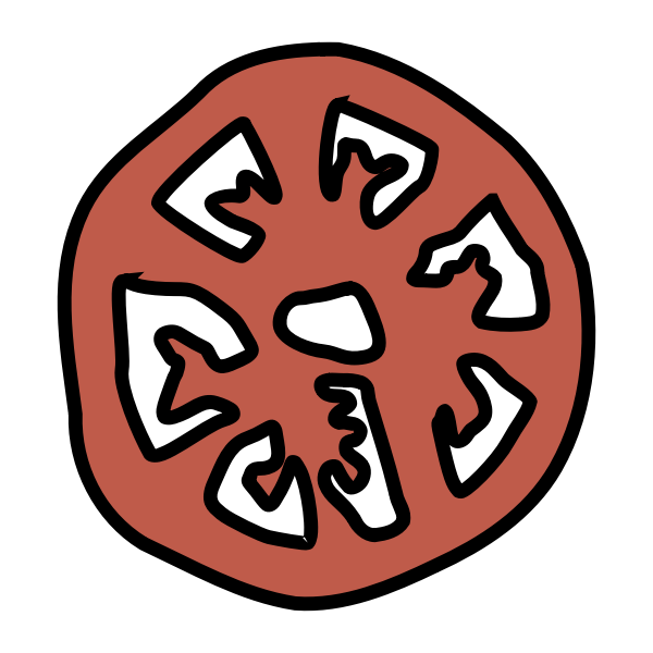 SVG slice of tomato