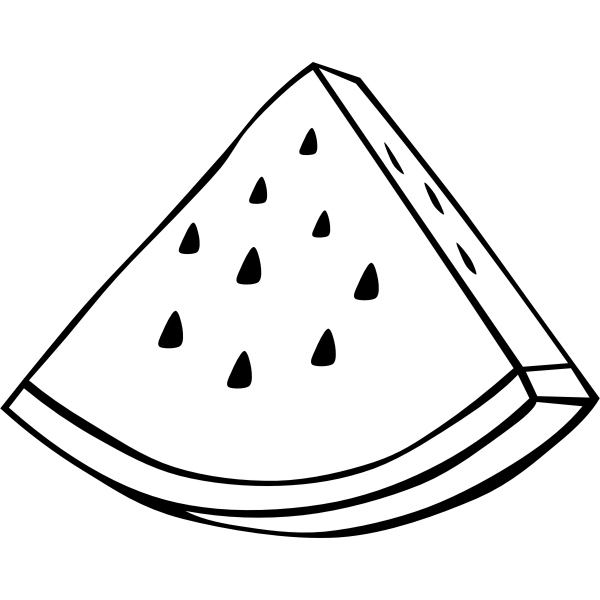 SVG Slice of watermelon vector image