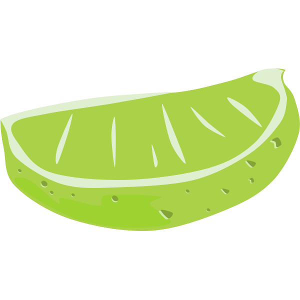 SVG Sliced lime vector drawing