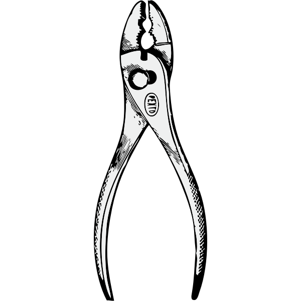 SVG Slip joint pliers vector image