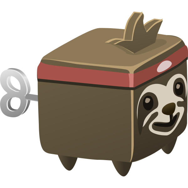 SVG Sloth cube toy