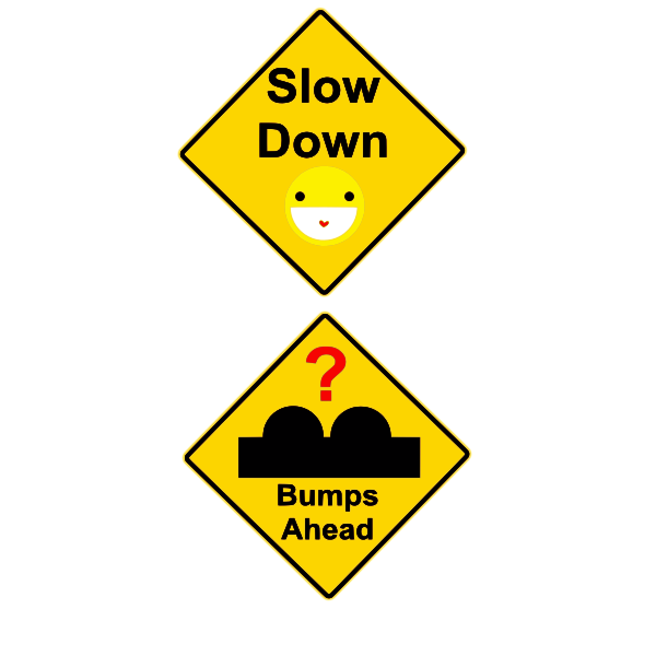 SVG Slow down symbol